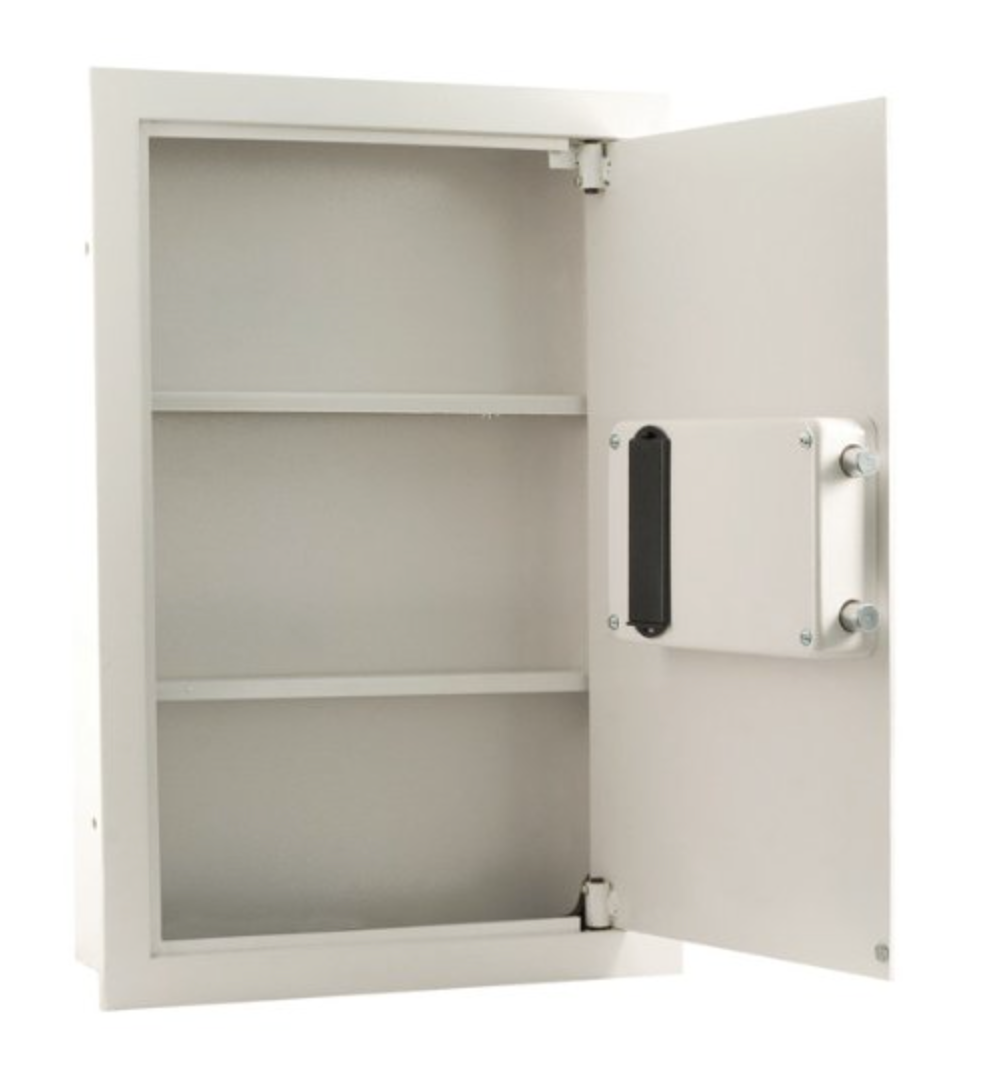 Digital Key Pad Wall Safe with Shelves