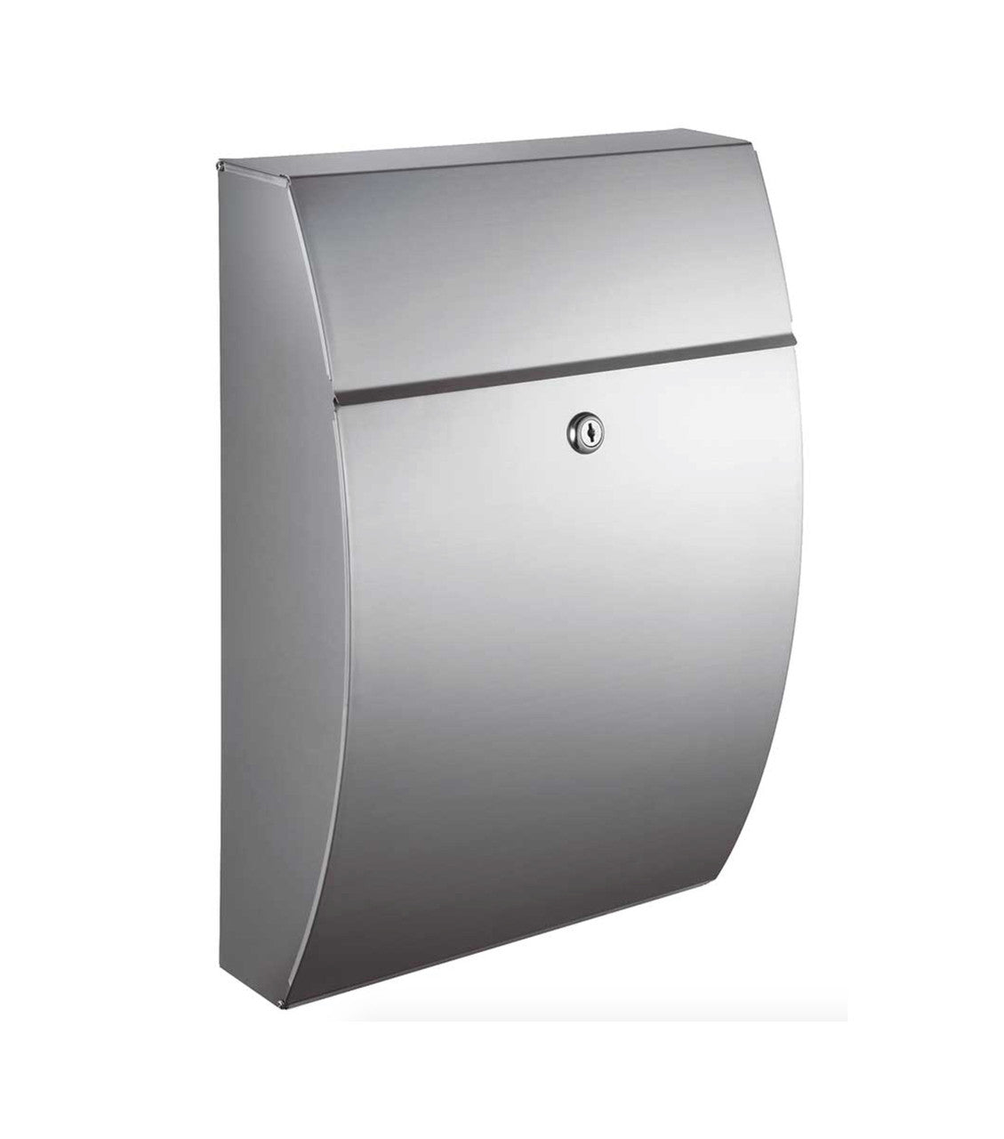 Stainless steel wall mounted locking mailbox