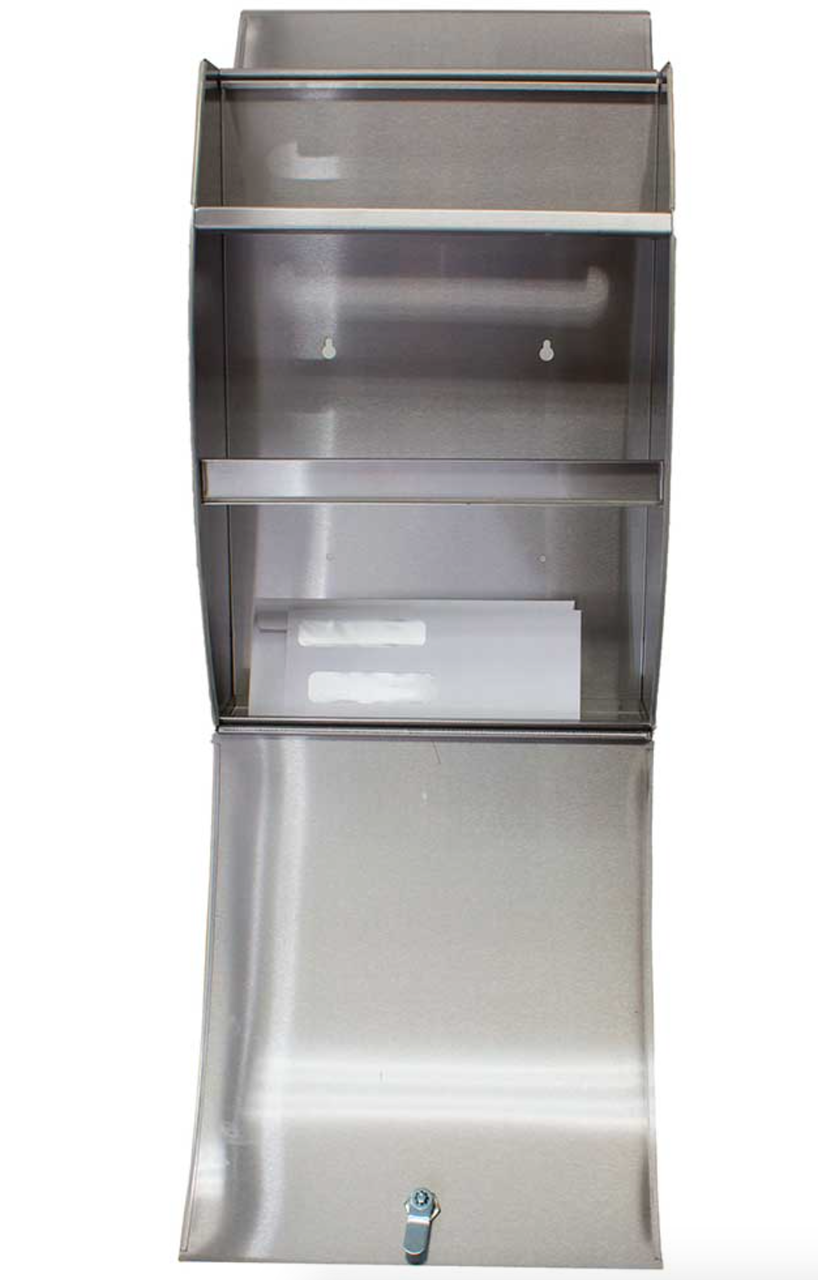 Stainless Steel Modern Wall Mounted Locking Mailbox
