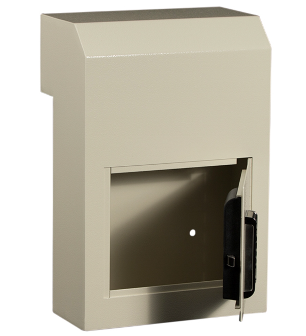 rear view with receptacle door open