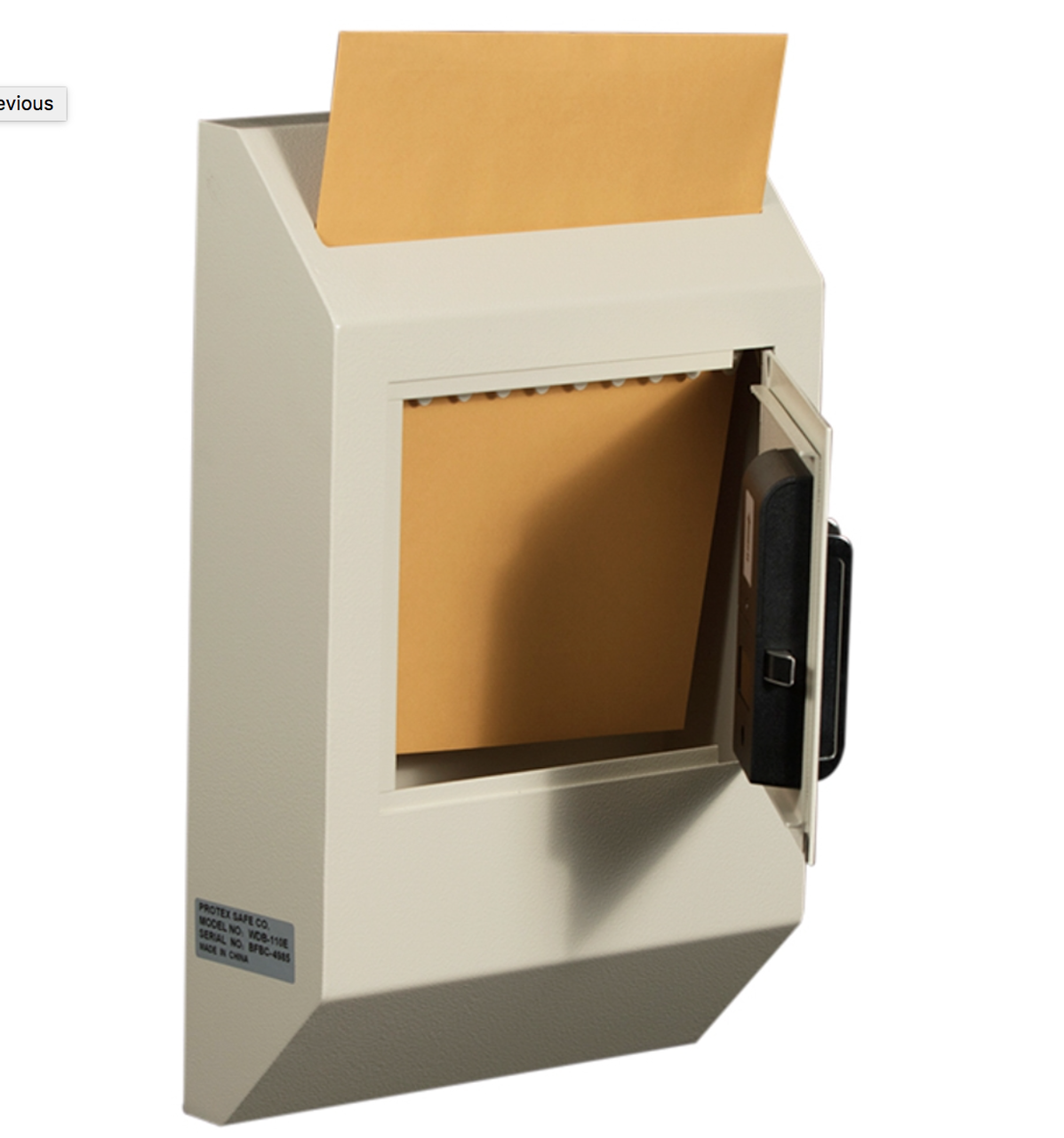 Locking Wall Mounted Payment Drop Box