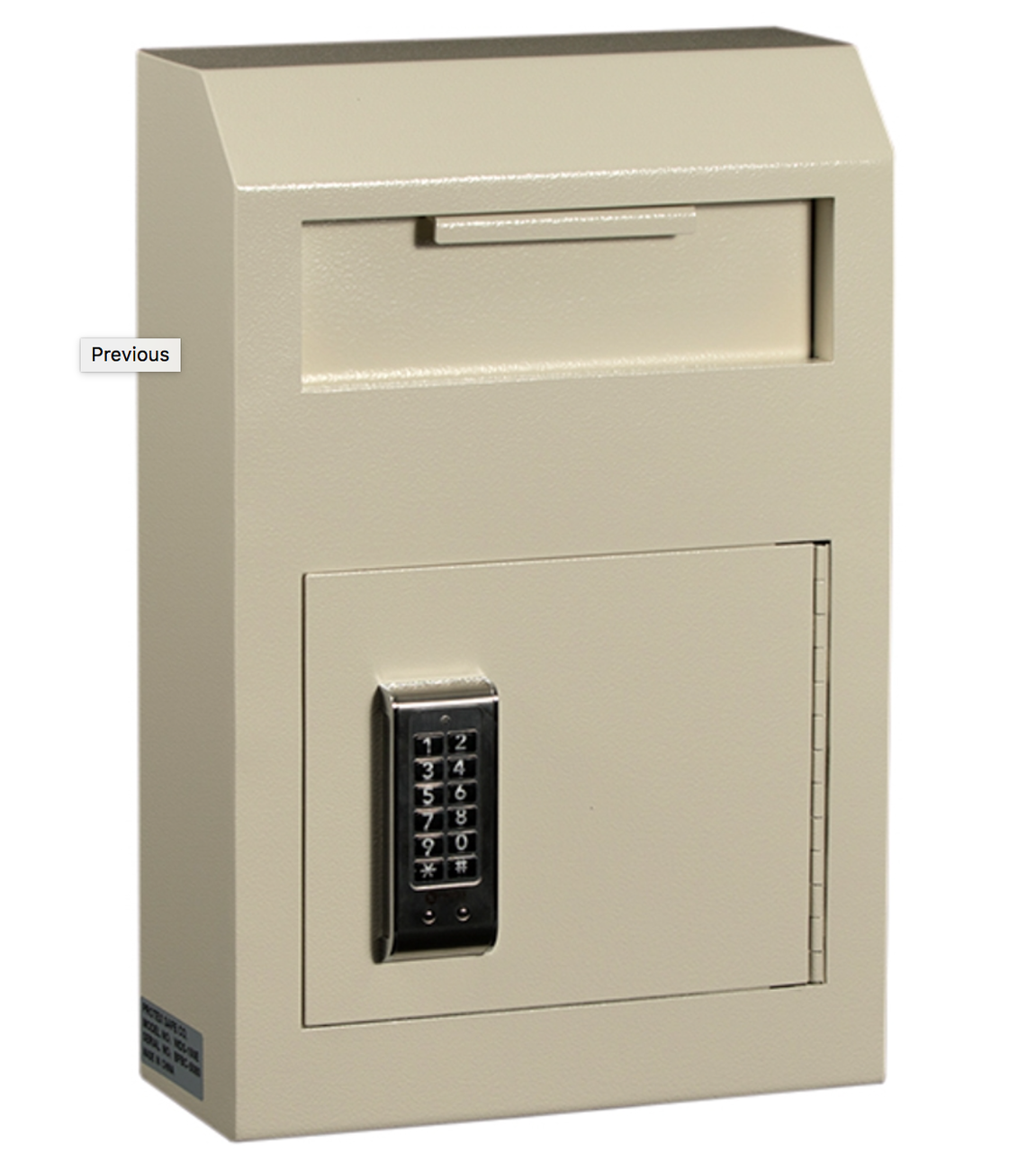 Shown with optional Electronic Keypad Lock