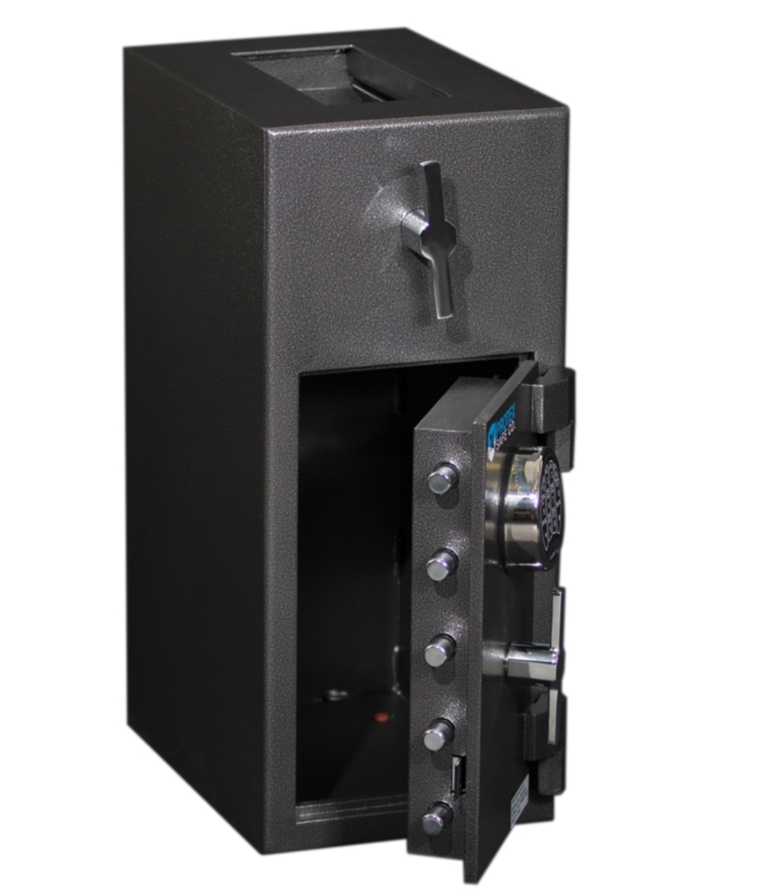 Large Rotary Hopper Bank Bag Depository Drop Safe (PSRD2410) opened
