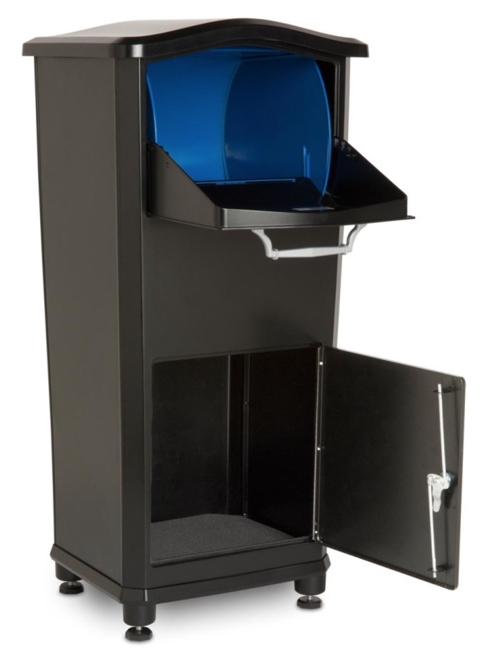 Both doors open Large Parcel Drop Box for Packages and Large Envelopes 