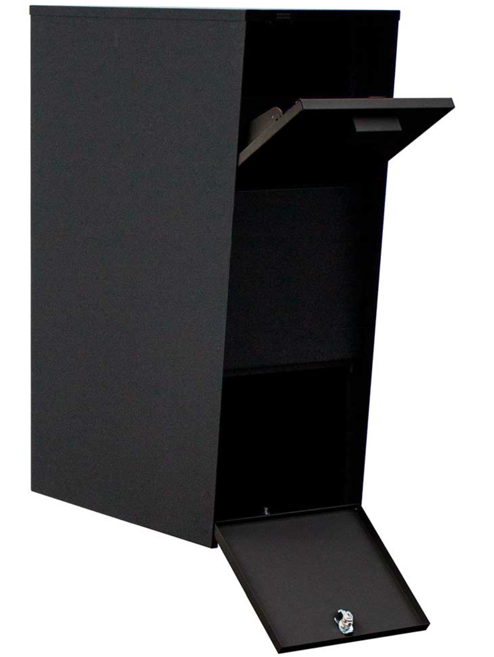 Extra Large Curbside Vacationeer Mailbox doors opened