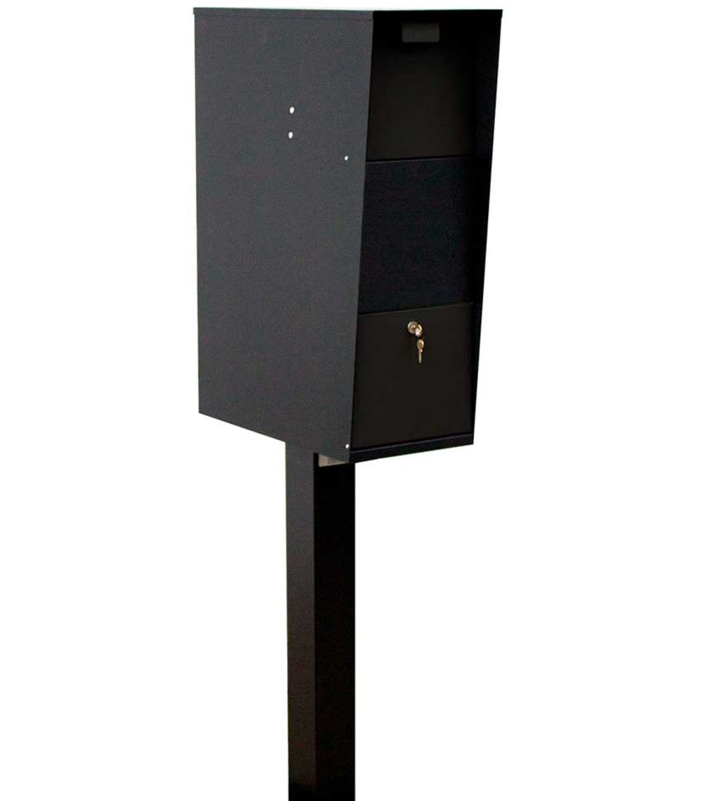 Extra Large Curbside Vacationeer Mailbox with post