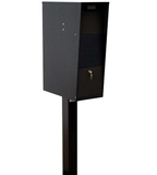Extra Large Curbside Vacationeer Mailbox with post