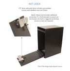 Heavy Duty Locking Payment Drop Box high security lock