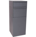 Gray Extra Large Mailbox for Packages with Separate US Mail Receptacle 