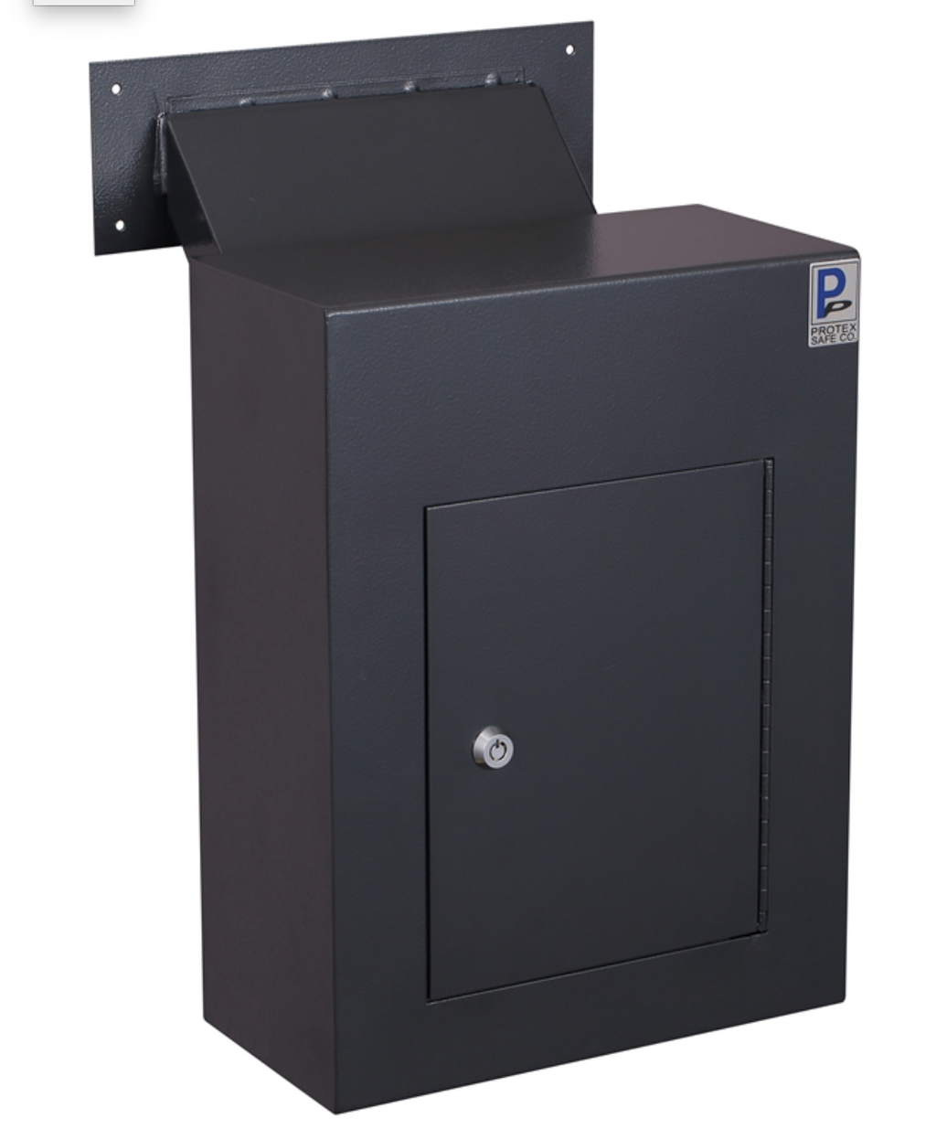 Adjustable Through the Wall Black Locking Drop Box 