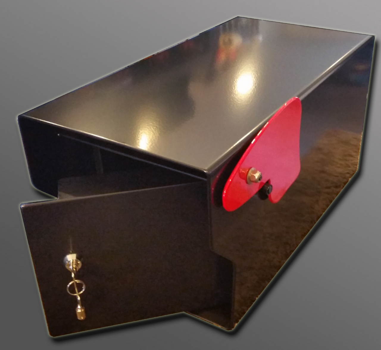 Rural Locking Mailbox Heavy Duty 1/8 Inch Steel top view