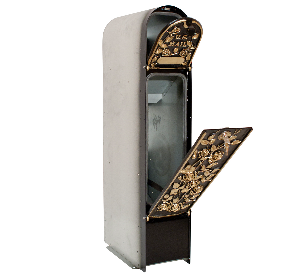 Decorative Locking Package Mailbox front view
