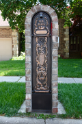 Decorative Locking Package Mailbox for brick columns