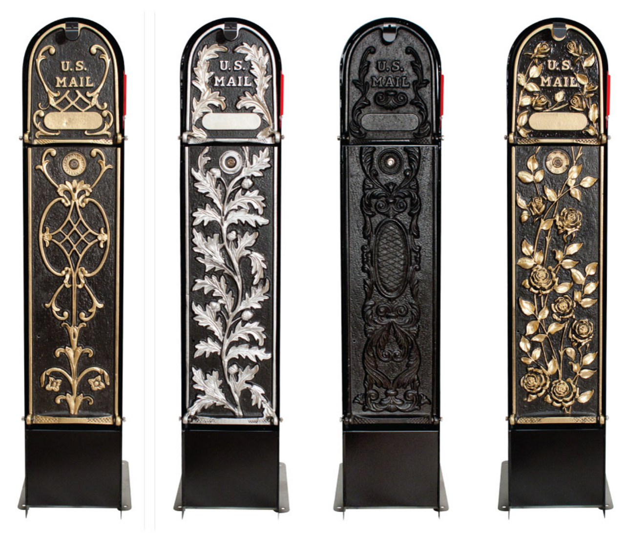 Decorative Locking Package Mailbox color options