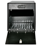 Street Safe Locking Curbside Mailbox rear door open view