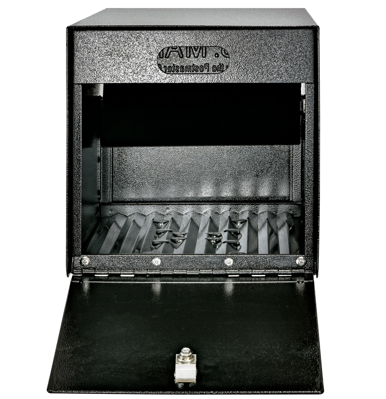 Street Safe Locking Curbside Mailbox rear door open view