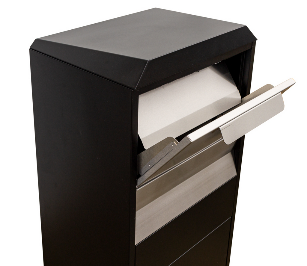 Extra Large Free Standing Parcel Drop Box angled view