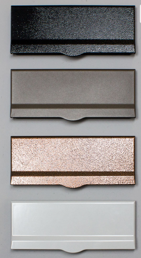 Cover plate finish options Through Wall Mail Drop Slot with Optional Receptacle 
