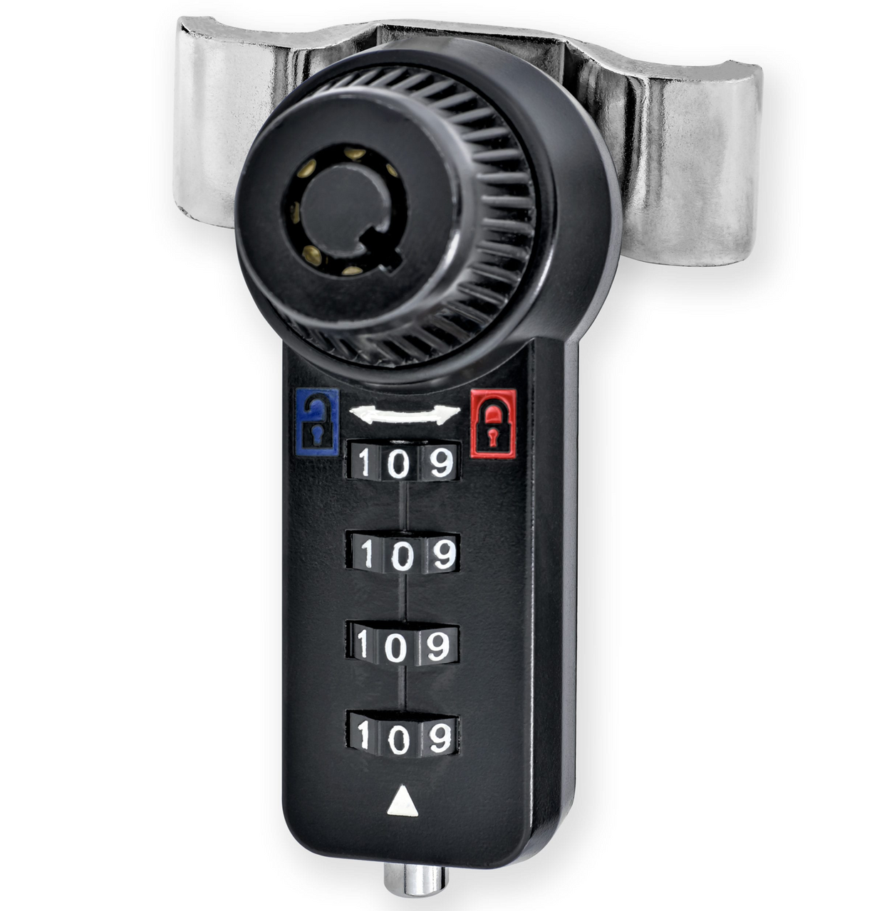 Optional 4 digit combination lock w/ key