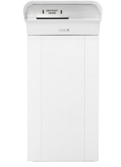 Front view Free Standing High Capacity Large Payment Dropbox 
