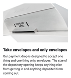 Drop Opening Free Standing High Capacity Large Payment Dropbox 