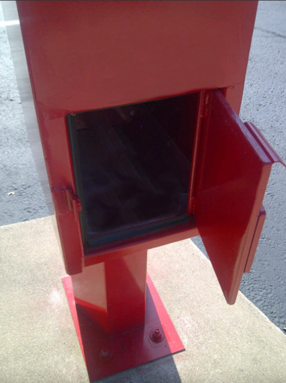Ballot Dropbox retrieval door open