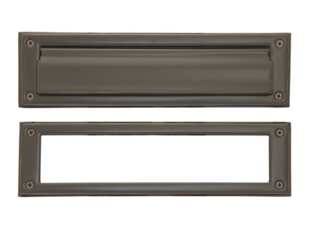 Brass Vertical Door Mail Slot