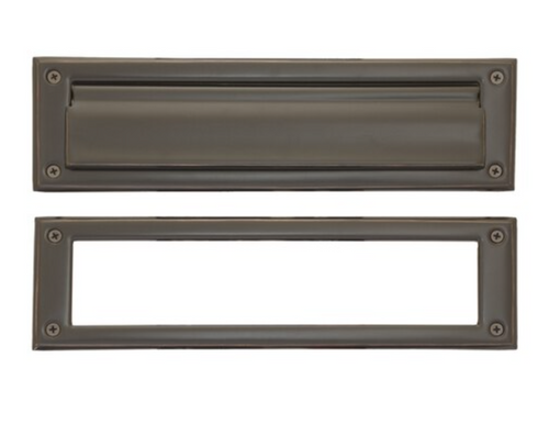 Brass Vertical Door Mail Slot