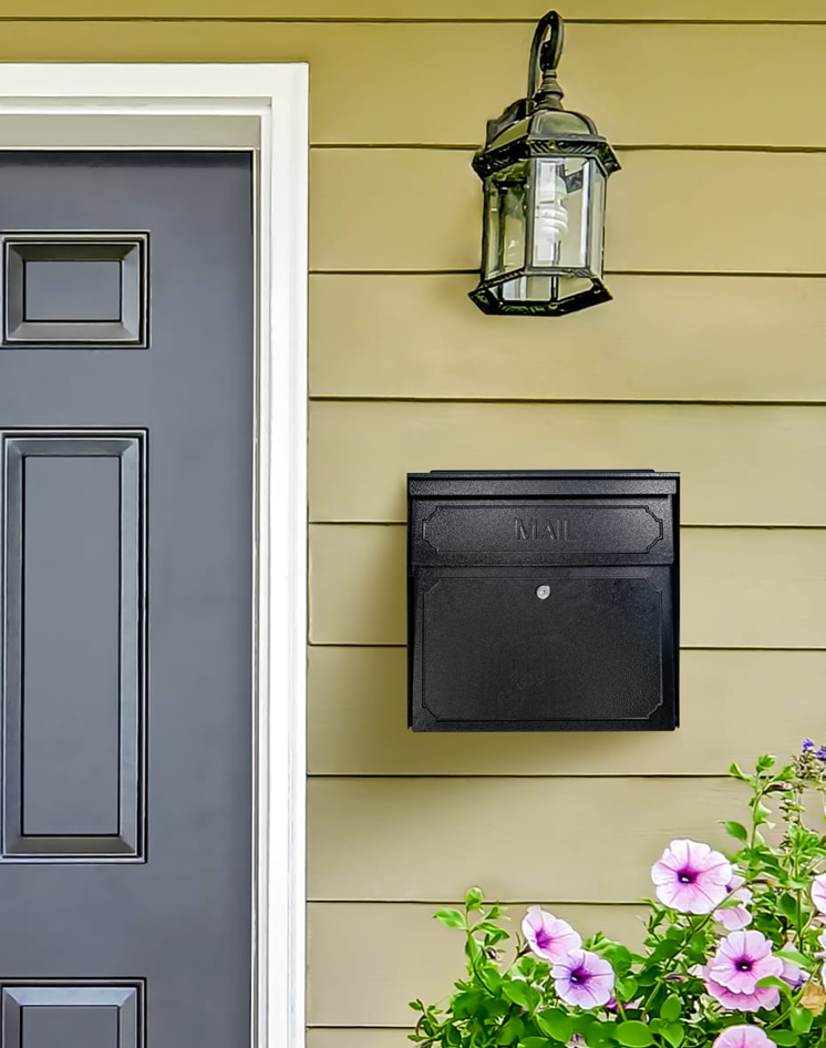 Wall Mounted Locking Mailbox on house