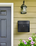 Wall Mounted Locking Mailbox on house