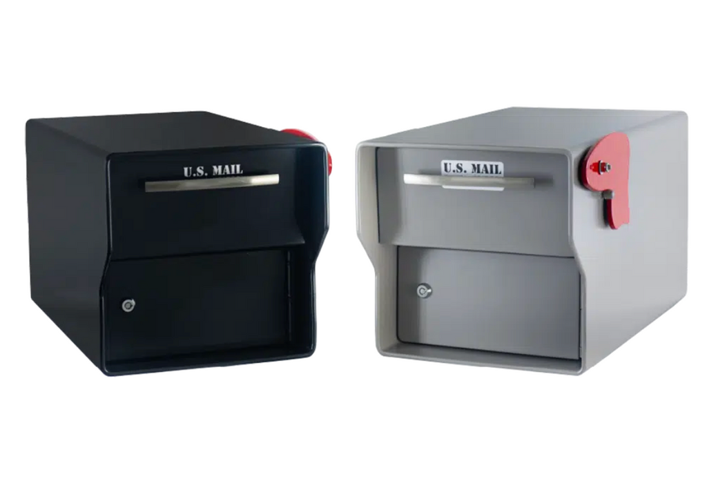 Quarter Inch Steel Locking Mailbox Color Black or Gray