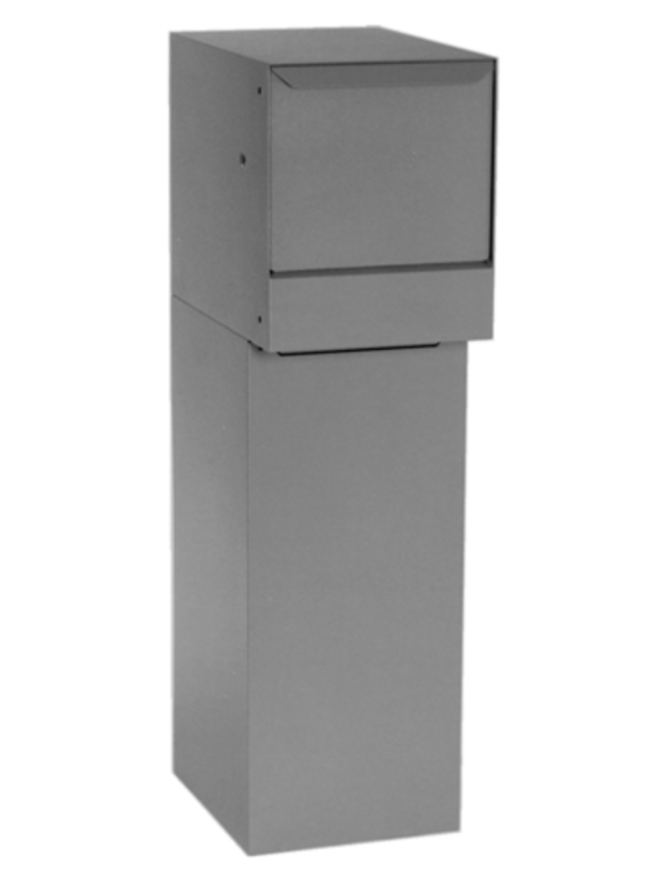 Through the Wall Package Drop Box Gray