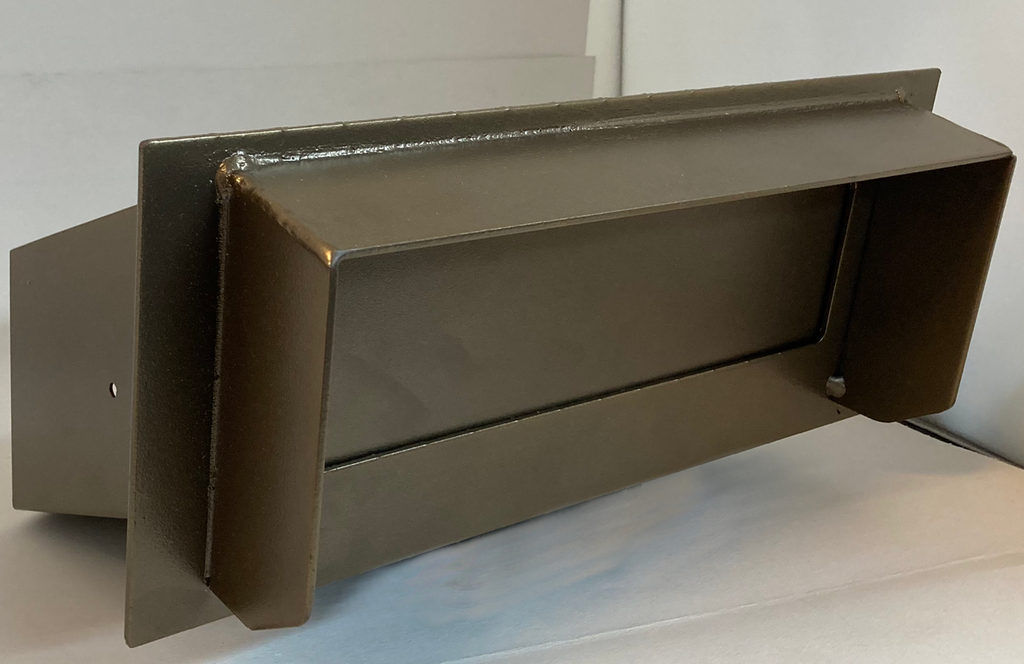 Through Wall Invoice Drop Slot with Rain Guard, Extension & Receptacle (TARGET)