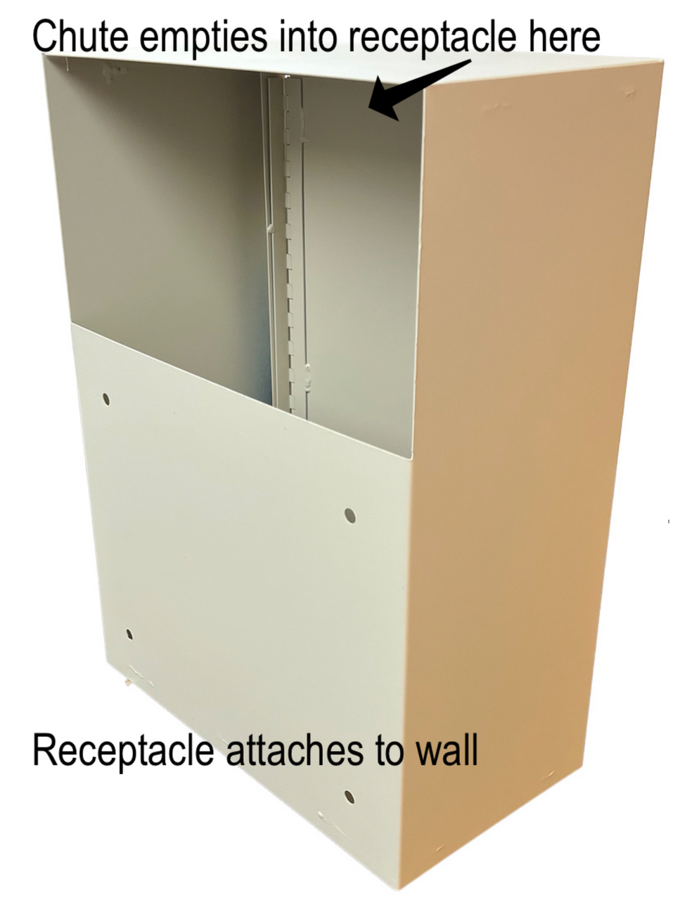 Through Wall Invoice Drop Slot with Rain Guard, Extension & Receptacle (TARGET)