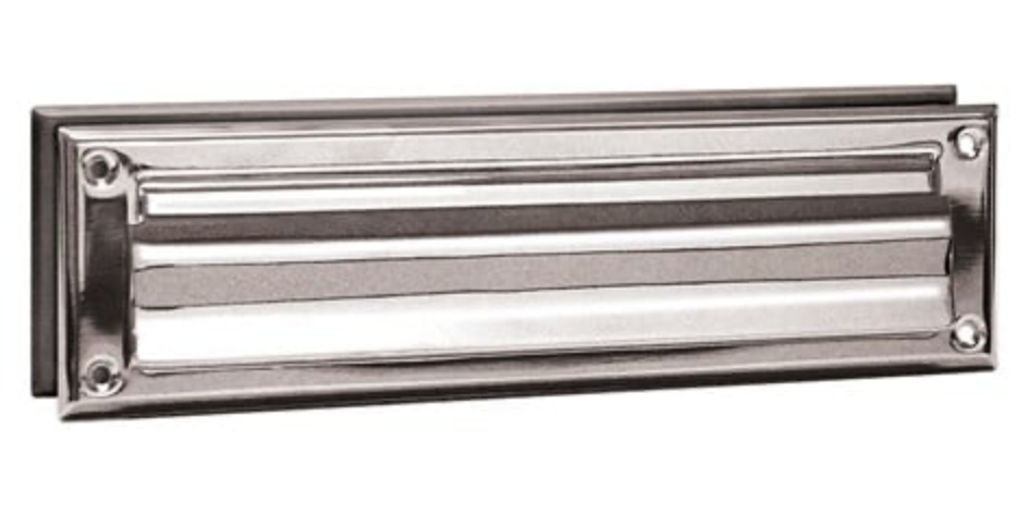 Large Mail Slot for Doors Chrome finish