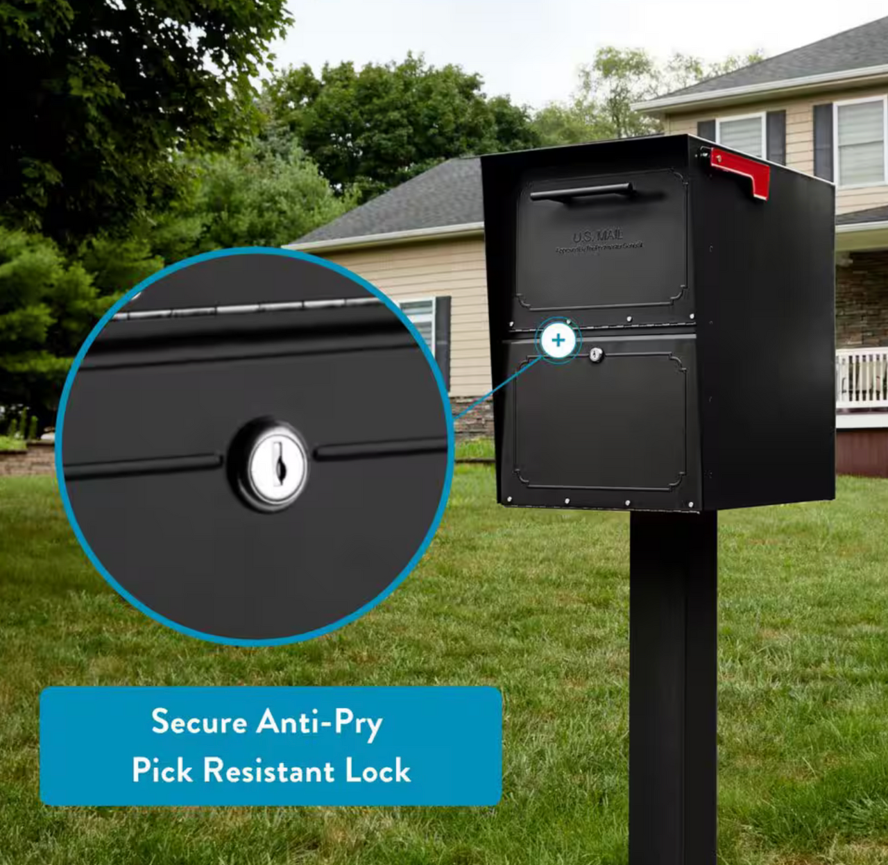 Column Locking Mailbox (Brick or Stone Enclosures)