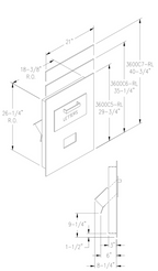 Through The Wall Commercial Drop Chute Rough Opening Dimensions