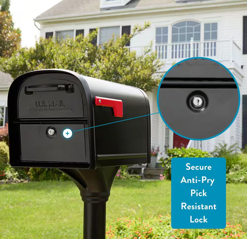 Traditional Locking Mailbox Front and Rear Access