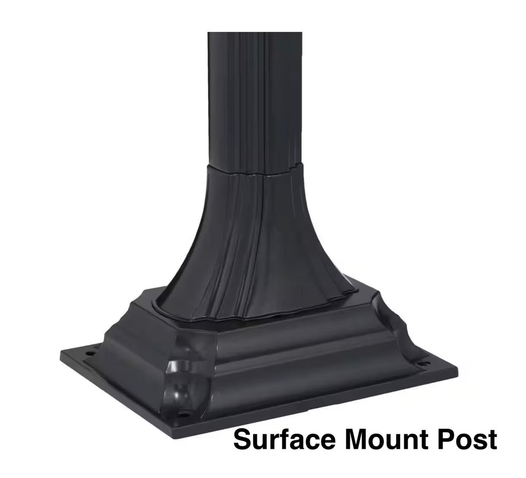 Victorian Locking Mailbox  Surface Mount Post