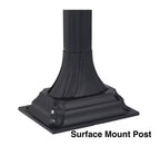 Victorian Locking Mailbox  Surface Mount Post