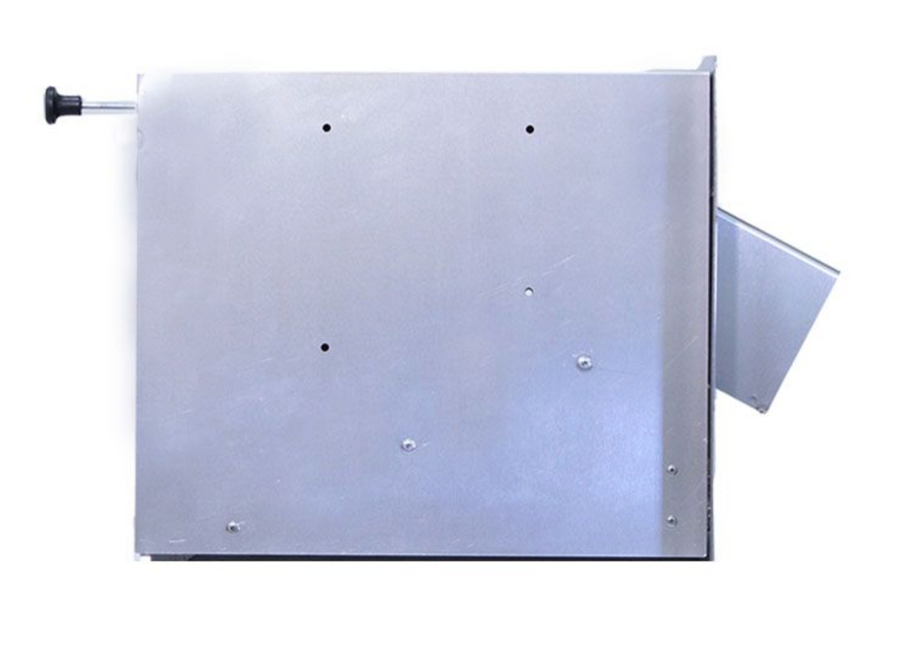 Large Through the Wall Stainless Steel Outdoor Book Drop reverse side view