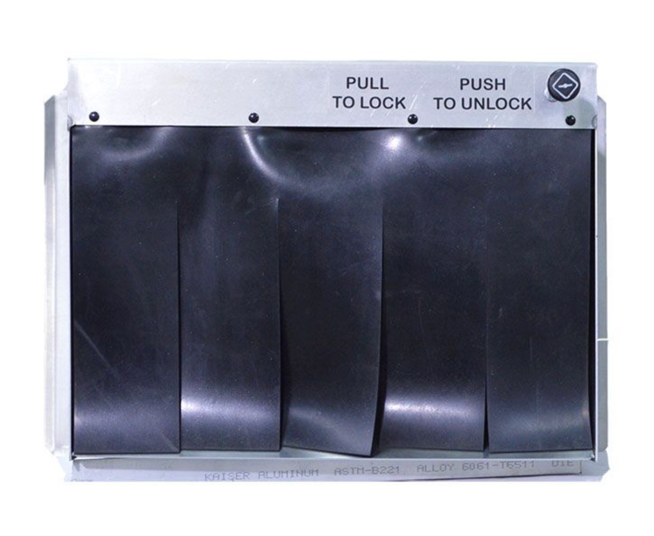 Large Through the Wall Stainless Steel Outdoor Book Drop rear view