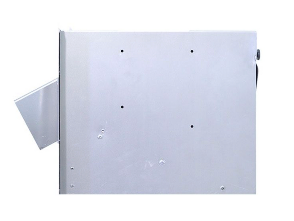 Large Through the Wall Stainless Steel Outdoor Book Drop side view