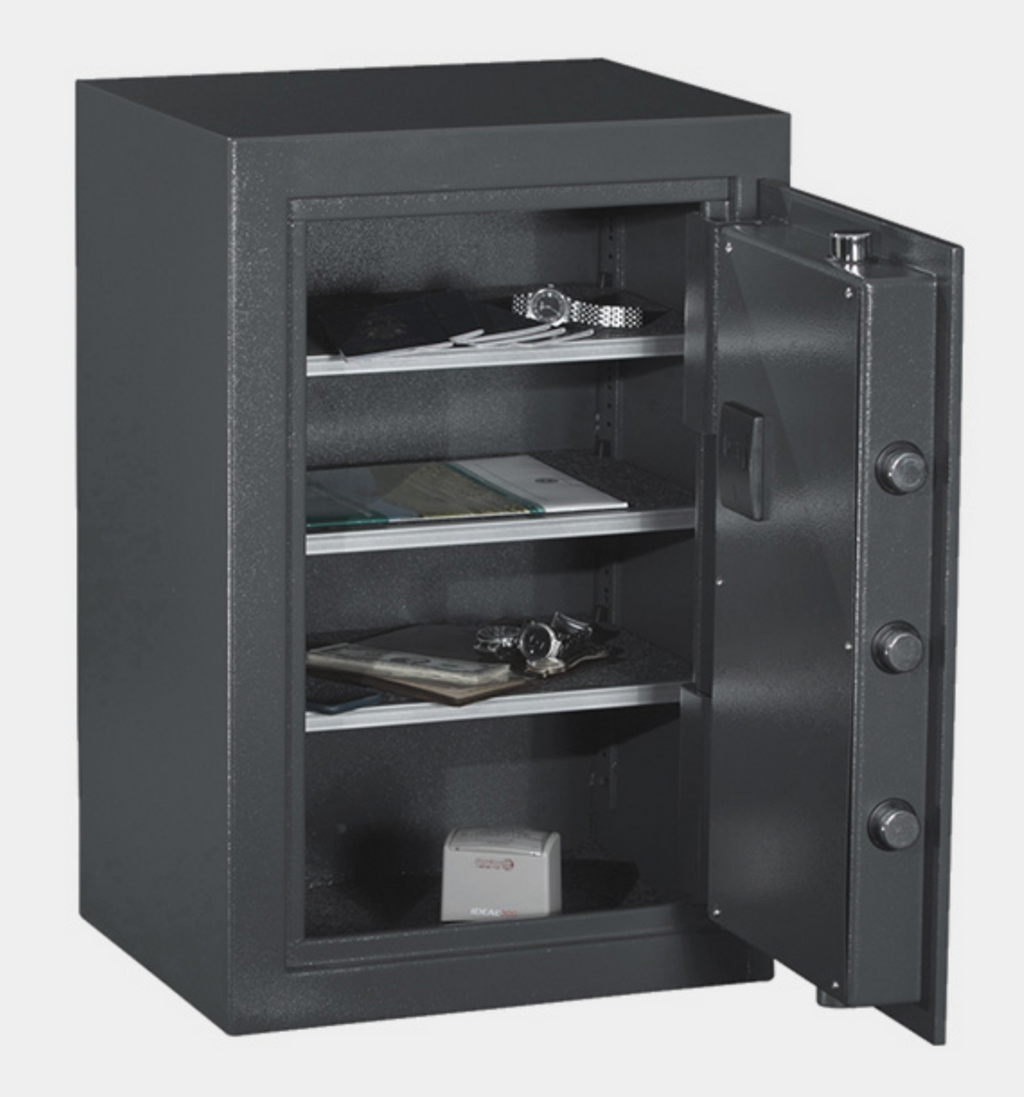 High Security Safe with Digital Key Pad and Backup Key Access Door Open