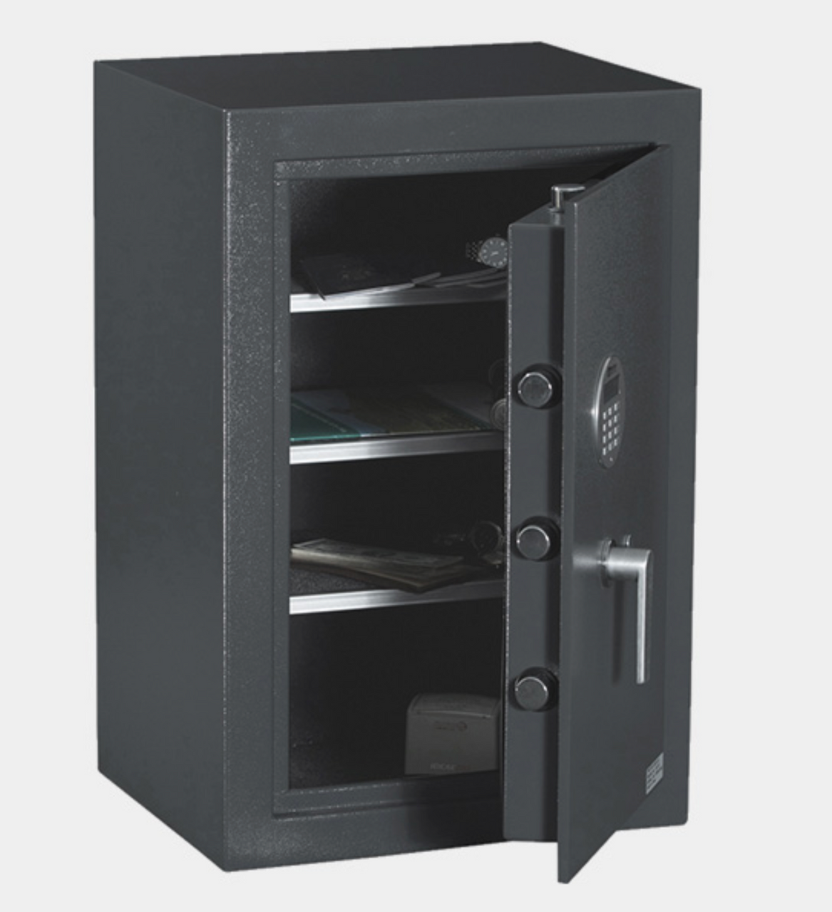 High Security Safe with Digital Key Pad and Backup Key Access includes LED light