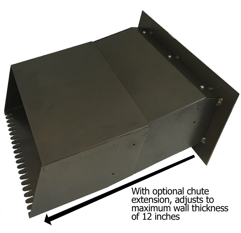 Adjustable Through the Wall Mail Drop Slot