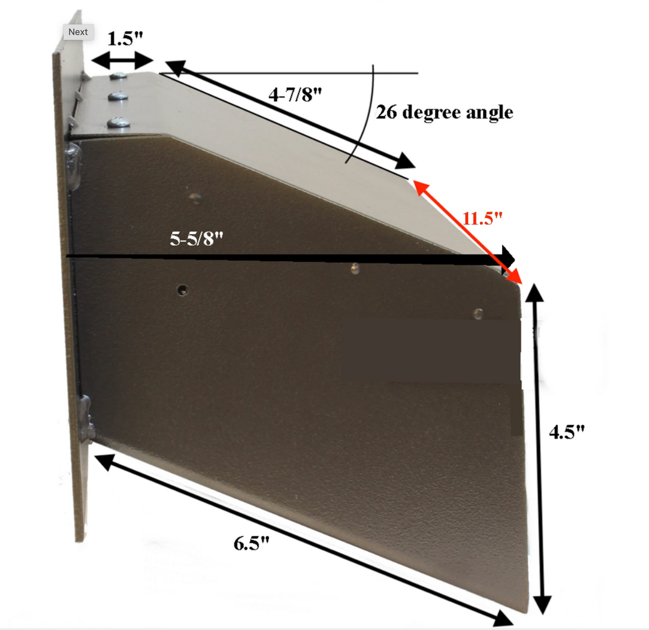 Adjustable Through the Wall Mail Drop Slot