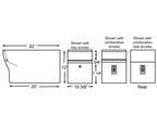 Locking Mailbox with Key or Combination Locking Door