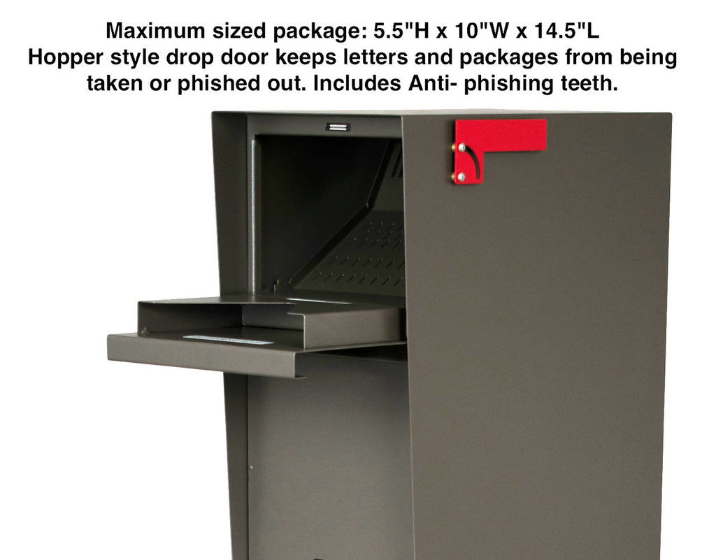 Locking Mailbox w/ Hopper Style Drop Door
