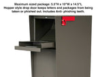 Locking Mailbox w/ Hopper Style Drop Door